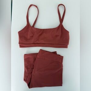 Women's Rust Workout Set